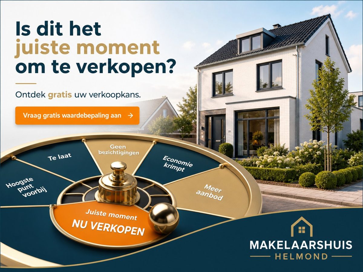 Is dit het juiste moment om uw huis te verkopen in Helmond? Vraag een gratis waardebepaling aan
